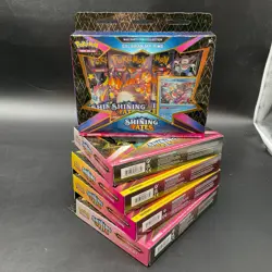 Lot of (28) Pokemon TCG Shining Fates Assorted Boxes/Mini Tins Pin V Collection - Image 3