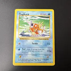 Pokemon Magikarp 035/102 Base Set Shadowless MP - Image 1