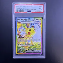 2024 POKEMON SURGING SPARKS 238 PIKACHU EX SPECIAL ILLUSTRATION RARE PSA 9 - Image 1