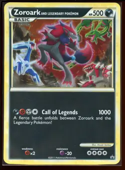 Zoroark and Legendary Pokemon Ex Jumbo Promo 2011 BW Rayquaza Groudon Kyogre - Image 1