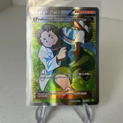 Professor Birch's Observations 159 Full Art XY Primal Clash Holo Trainer Pokemon - Image 1