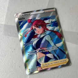 Pokemon TCG Skyla (Full Art) 072/072 Shining Fates(SHF) Ultra Rare Holo - NM - Image 2
