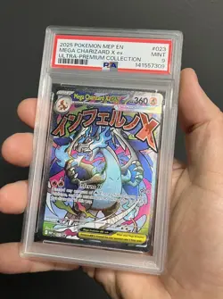 GRADED PSA 9 Pokemon Mega Charizard X ex 023 Me: Mega Evolution Promo Holo EN - Image 1