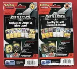 Pokemon TCG ex Battle Decks Box Ampharos & Lucario ex Sealed New set of 2 820650852282 - Image 2