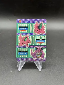Nidoking Holo Pokemon Vintage Pocket Monster Vending Prism Sticker 576 - Image 1