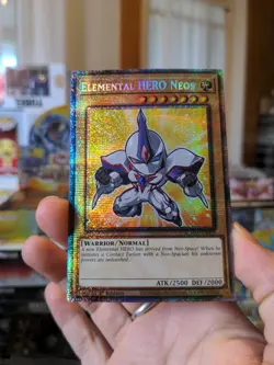 Yu-Gi-Oh! Elemental HERO Neos BLMM-EN003 Starlight Rare Monster Mayhem YGO - Image 1