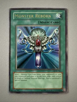 Yugioh Monster Reborn LOB-118 Ultra Rare Unlimited NP/NM - Image 1