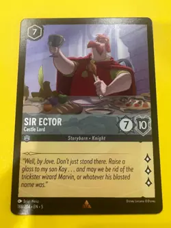 Disney Lorcana Shimmering Skies - 188/204 - Sir Ector Lord - Rare Non Foil - Image 1