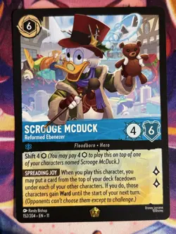 SCROOGE MCDUCK reformed Ebenezer 152/204 Legendary Disney Lorcana Winterspell - Image 1