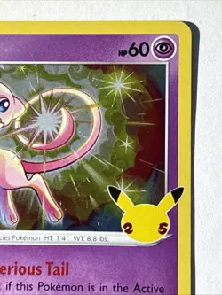 Mew # 011/025 Holo Rare 2021 Pokemon Celebrations 25th Anniversary Card - Image 3