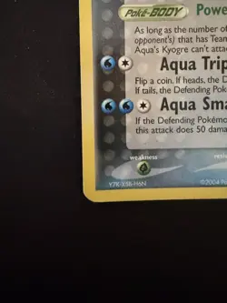 Team Aqua’s Kyogre 3/95 Pokemon Card TCG Team Magma Vs Team Aqua Regular Rare - Image 5