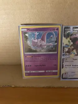 Nintendo Pokemon TCG Foil Card Lot Mewtwo Kangaskhan Lunala EX GX 3 Cards - Image 2