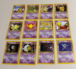 Pokemon OG 12 Card Bulk Lot NO DUPLICATES LP-NM RARE WOTC Vintage Original N - Image 1