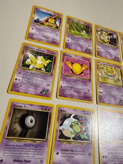Pokemon OG 12 Card Bulk Lot NO DUPLICATES LP-NM RARE WOTC Vintage Original N - Image 2
