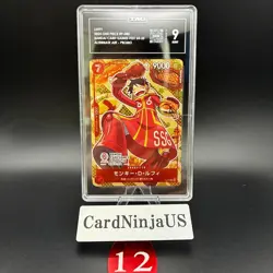 TAG MINT 9 Monkey D Luffy P-080 BANDAI CARD GAMES Fest 24-25 Promo ONE PIECE 12 - Image 1