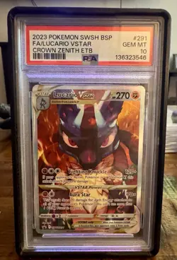 Lucario VSTAR SWSH291 SWSH: Sword & Shield Promo Cards Holo - Image 1