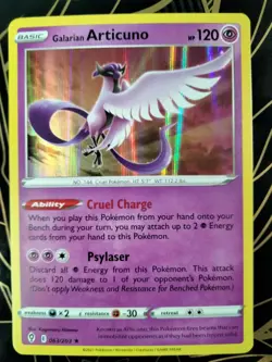Galarian Articuno - 063/203 - Rare - Holo - Evolving Skies - Pokemon TCG NM/M - Image 2