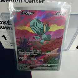Elgyem 120/086 Illustration Rare Pokemon TCG Black Bolt Mint Condition - Image 1