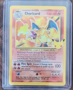 Pokemon Charizard Base Set Holo Rare Unlimited 120 HP Card 4/102 1995 - Image 1