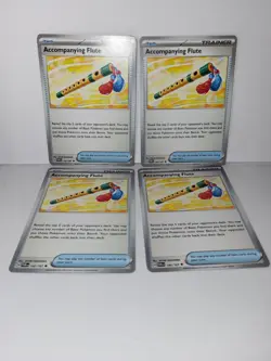 Accompanying Flute 142/167 Twilight Masquerade Pokemon TCG 4x Playset - Image 1
