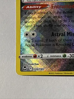 Pokemon TCG Silver Tempest Radiant Jirachi Radiant Rare Holo 120/195 - Image 5