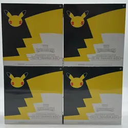 Lot (4) Pokemon Celebrations Pokemon Center Elite Trainer Box Exclusive Sealed - Image 1