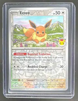 Eevee 2025 Pokemon Prismatic Evolutions Pokemon Day Promo - Image 1