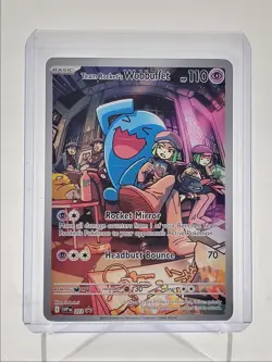 TEAM ROCKET'S WOBBUFFET 2025 POKEMON S & V BLACK STAR PROMO #203 Q5542 - Image 1