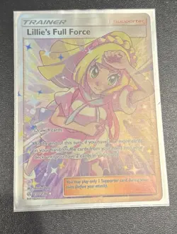 Lillie's Full Force Full Art Ultra Rare Holo Sm-Cosmic Eclipse 230/236 Pokemon … - Image 1