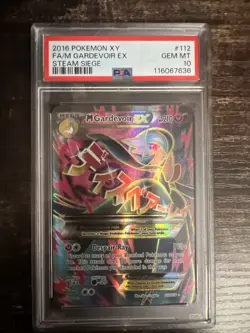 Pokemon TCG M Gardevoir EX Full Art 112/114 XY-Steam Siege Ultra Rare PSA 10 - Image 1