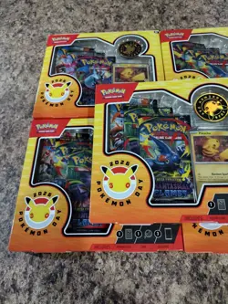 Lot Of 5 - Pokemon Day 2026 Collection 30th Anniversary Promo W/ Coin - IN HAND - Image 2