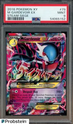 2016 Pokemon XY Steam Siege #79 M Gardevoir Ex PSA 9 MINT - Image 1