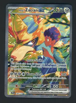 Hop's Zacian EX 186/159 Journey Together Special Illustration Rare Pokemon - Image 1