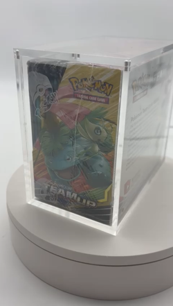 Pokemon TCG Sun & Moon Team Up Booster Box Sealed w/ Acrylic Case - Image 2
