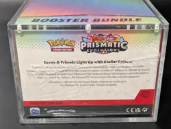 Pokemon TCG S&V Prismatic Evolutions Booster Bundle Display Case w/Acrylic Case - Image 3