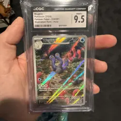 Pokemon - Wugtrio - 224/091 - SV: Paldean Fates Holo - Illustration Rare CGC 9.5 - Image 1