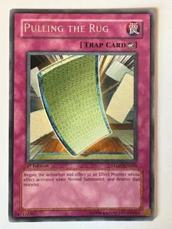 YUGIOH-1x- Pulling the Rug - Silver Rare - STON-EN060 - 1st Edition - Image 1