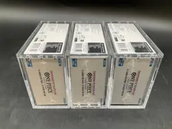 Lot (3) One Piece EN OP-05 Awakening of the New Era Booster Box Sealed w/Acrylic - Image 3