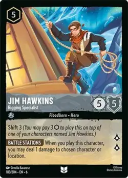 4x Jim Hawkins - Rigging Specialist - 183/204 - Uncommon NM-Mint Disney Lorcana: - Image 1