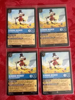 4x Disney Lorcana Inklands - Scrooge McDuck - Richest Duck in the World - x4 - Image 1