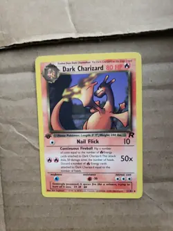 Pokemon Dark Charizard 1st Edition Rare Regular Card Team Rocket 21/82 WOTC - Image 1