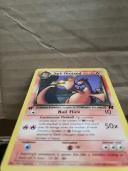 Pokemon Dark Charizard 1st Edition Rare Regular Card Team Rocket 21/82 WOTC - Image 2