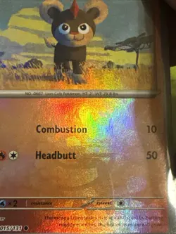 Pokemon TCG Litleo Card 015/131 Master Ball Holo Prismatic Evolutions!!! - Image 3