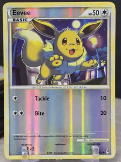 Pokemon Card TCG Eevee 56/95 Call of Legends 2011 Reverse Holo - Image 3