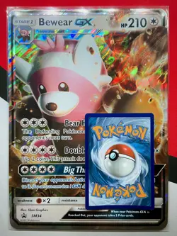 JUMBO Bewear GX Oversized Promo Card SM34 Full Art Holo Pokemon VLP - Image 3