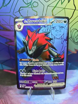 Pokemon Journey Together N's Zoroark EX Full Art Ultra Rare Card 175/159 - Image 1