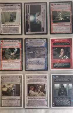 Lot Of 400+ Star Wars CCG Cards w/ 25 Rares - Unplayed NM - Mostly black border - Image 3