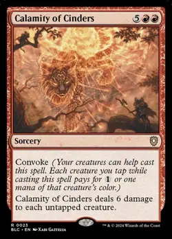 1x Calamity of Cinders NM Eng MTG - Bloomburrow Commander - Image 1