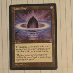 Lotus Petal Tempest Regular Common Artifact Wizards English Magic Card Stock - Image 1