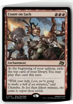 Count On Luck Aetherdrift MAGIC MTG NM SHIPS NOW 118 - Image 1